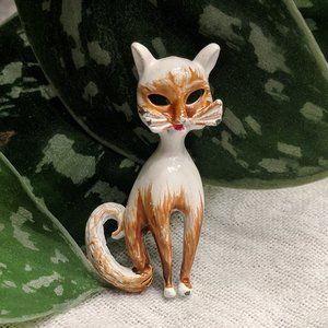 Vintage Cat Brooch